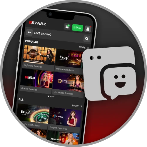 888Starz application has a user-friendly interface.