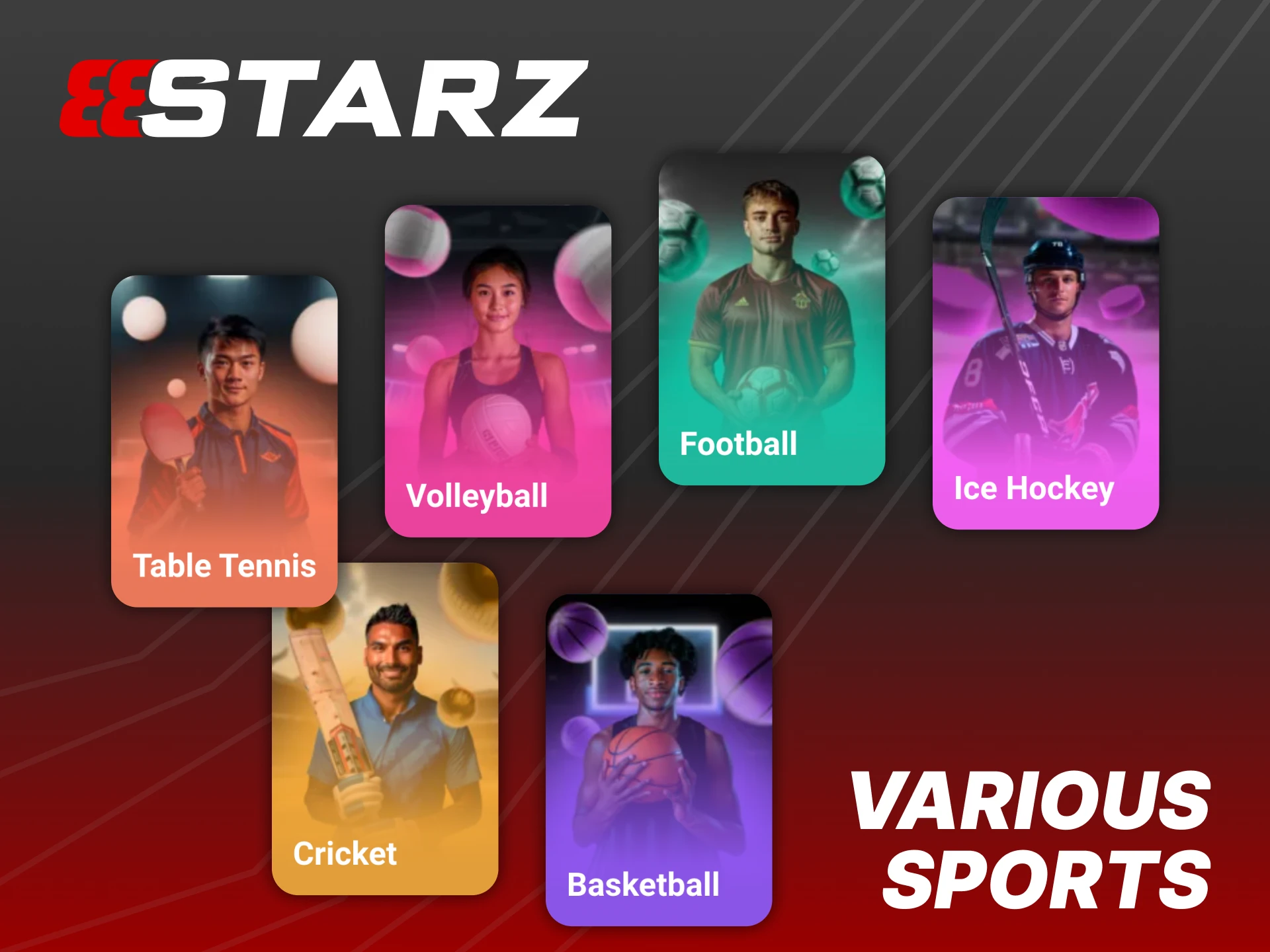 888Starz official app offers a wide range of sports.