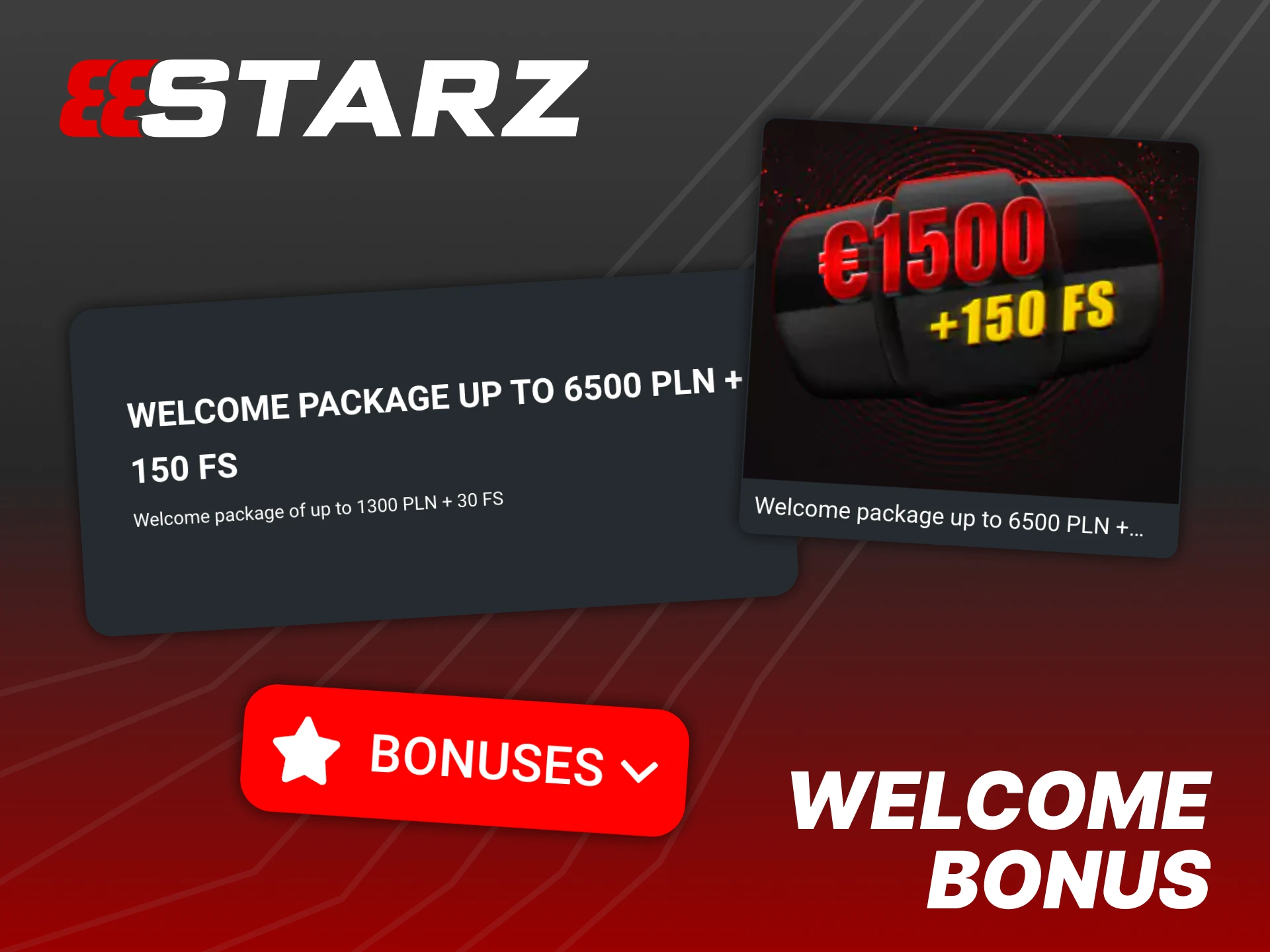 888Starz offers a casino welcome bonus for players from Poland.