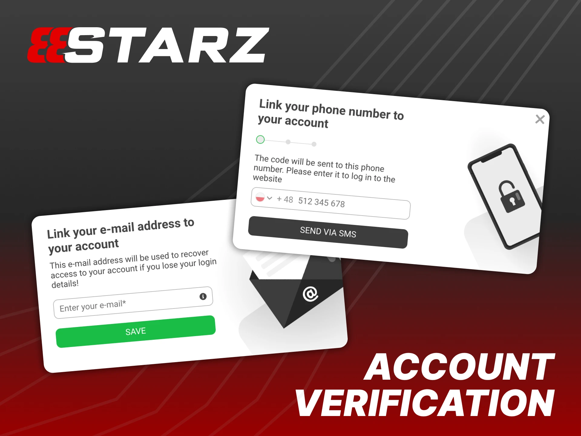 Protect your 888Starz account through verification process.
