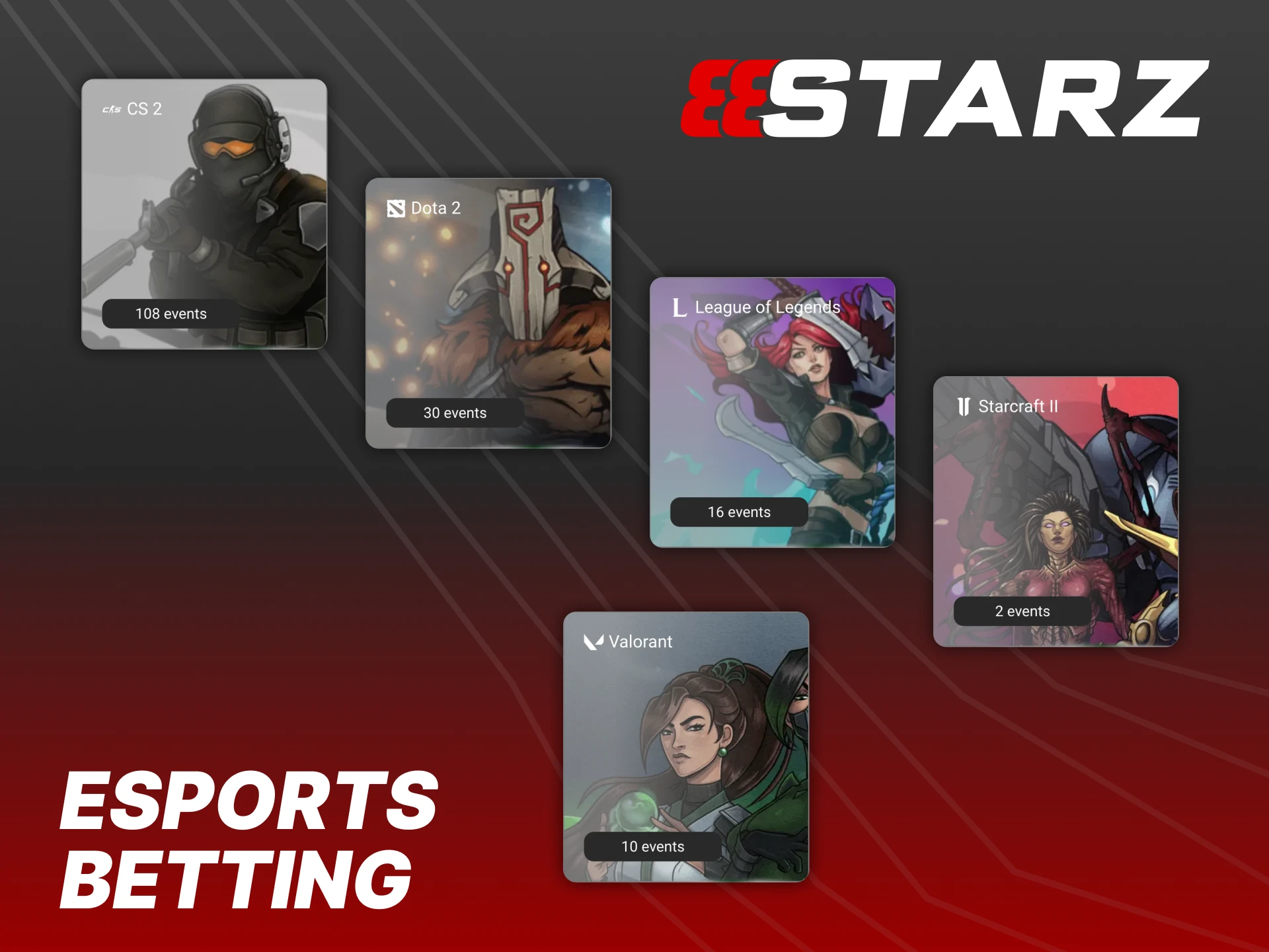 888Starz offers eSports betting for players in Poland.