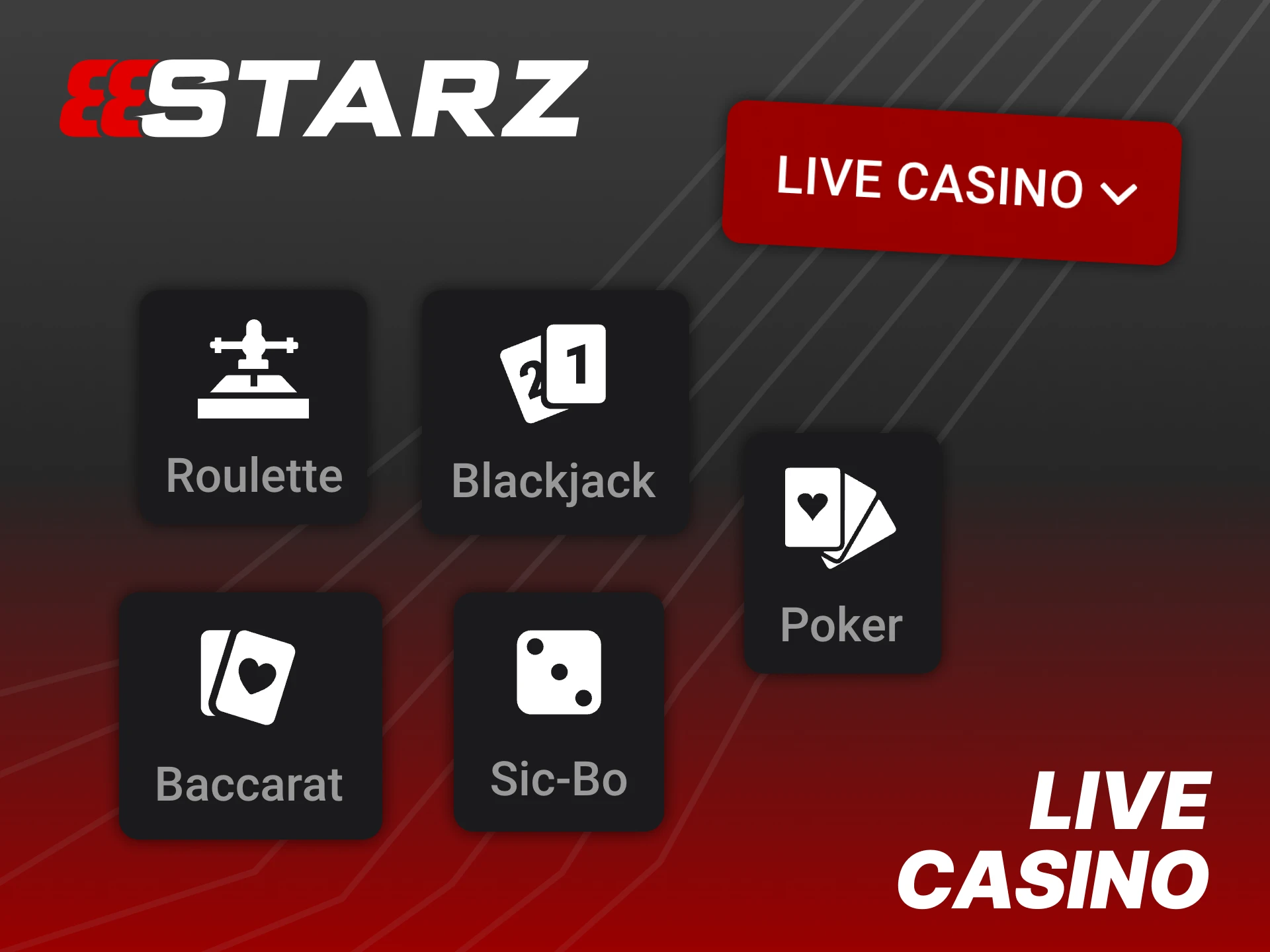 Try real dealers live game at 888Starz casino platform.