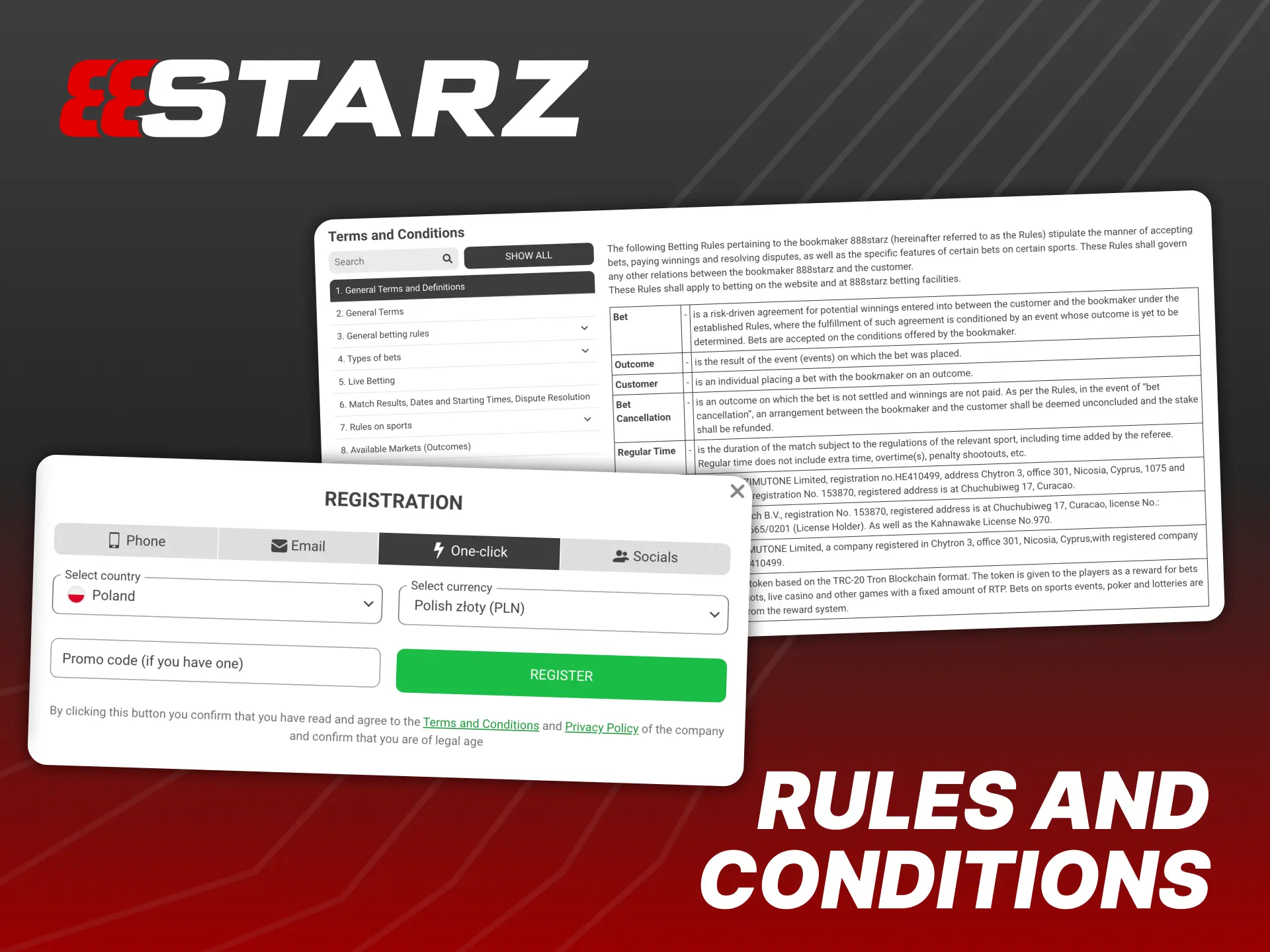 You must follow the rules to use 888Starz correctly.