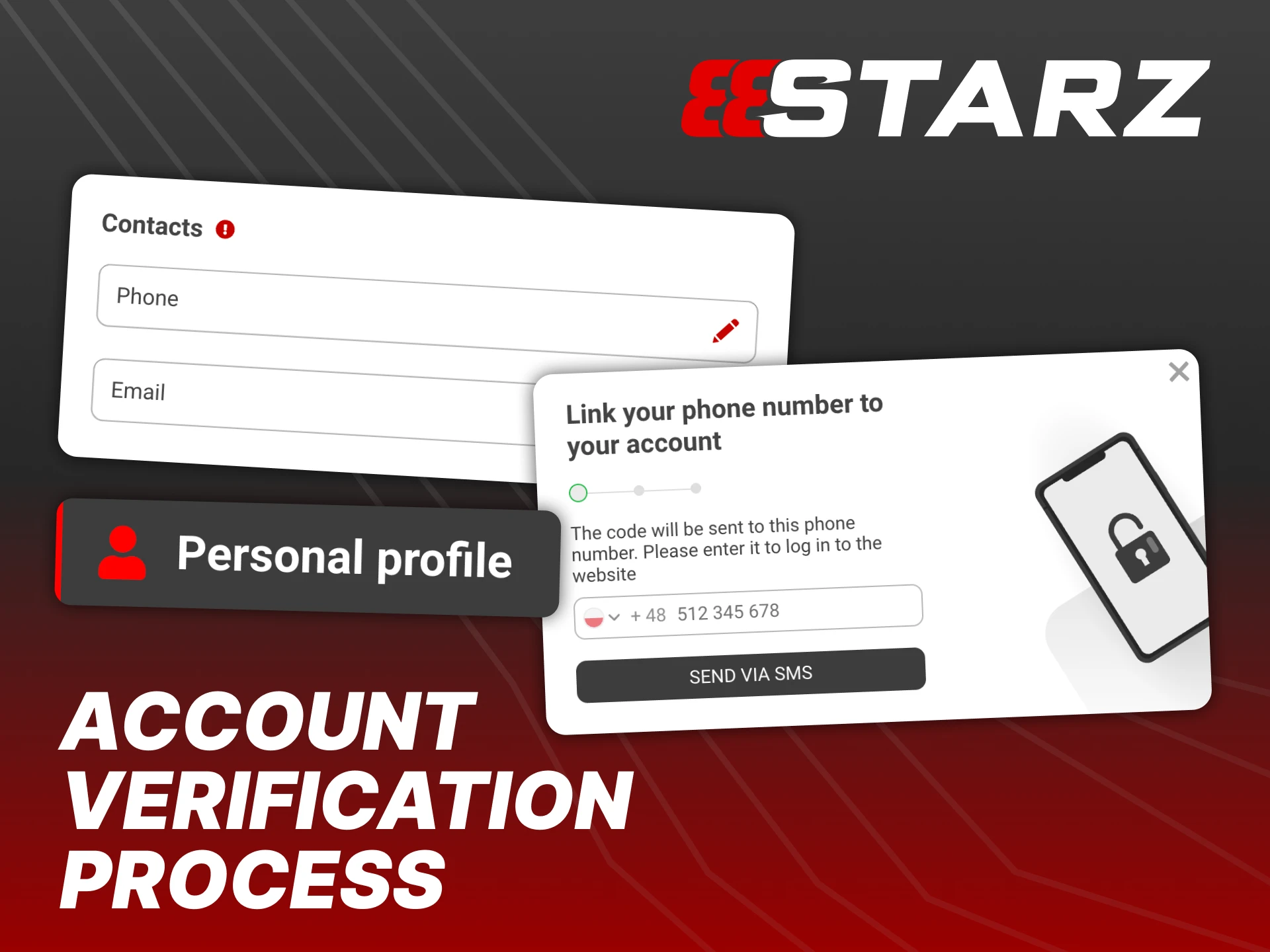 Account verification on 888Starz is required to confirm your identity.