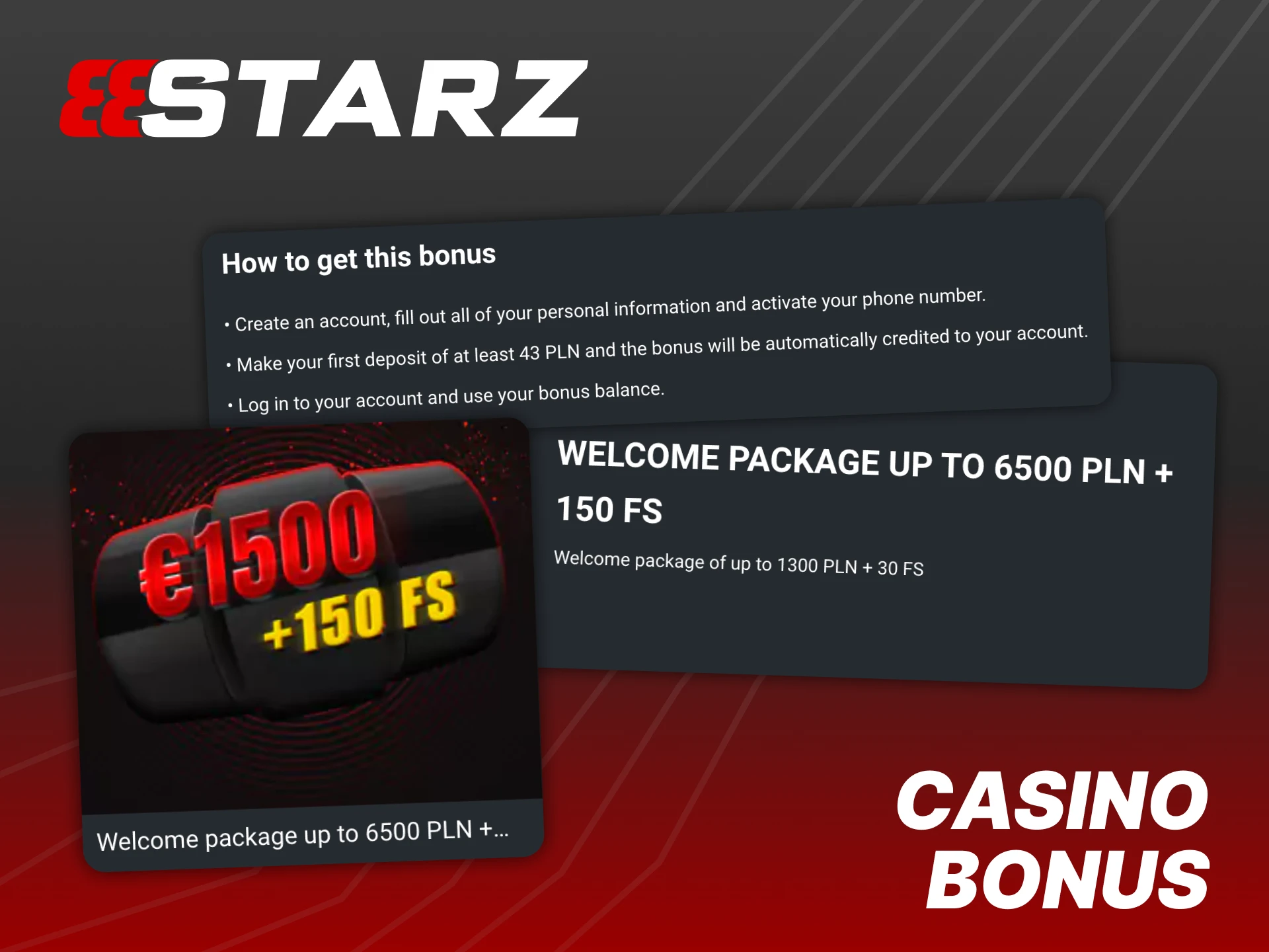 Claim 888Starz casino bonus to boost your first four deposits.