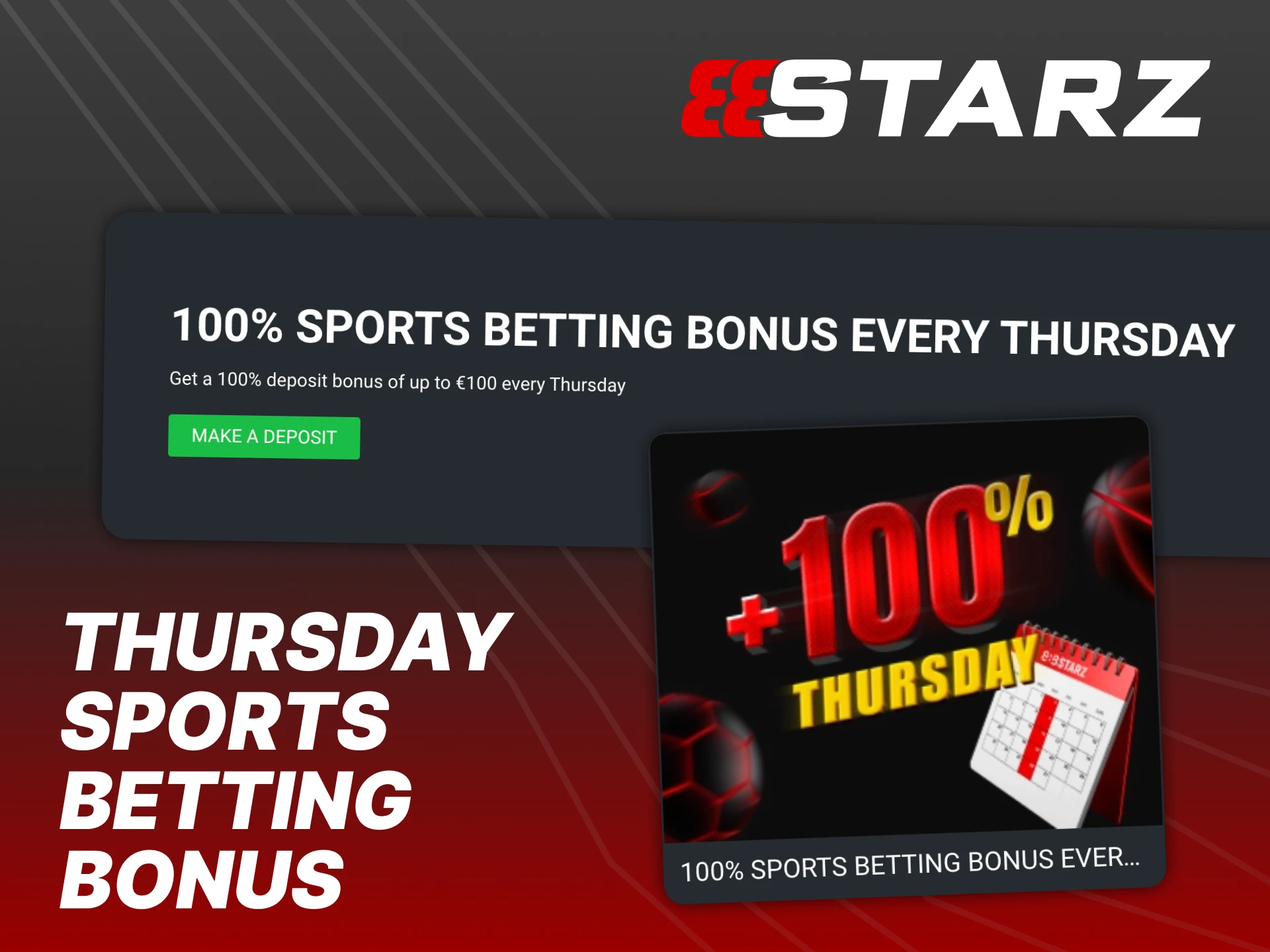 Thursday sports betting bonus is yours at 888Starz platform.