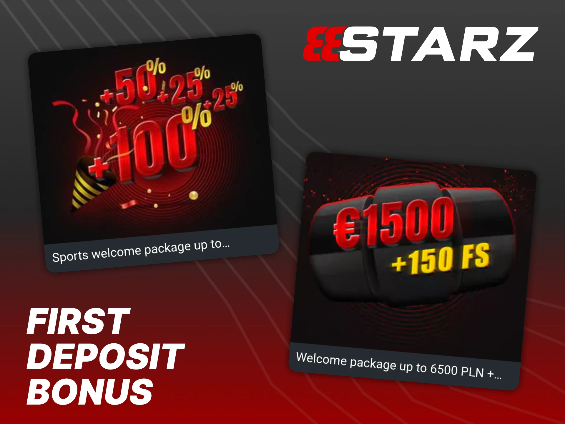 Get a welcome bonus on your first deposit at 888Starz.
