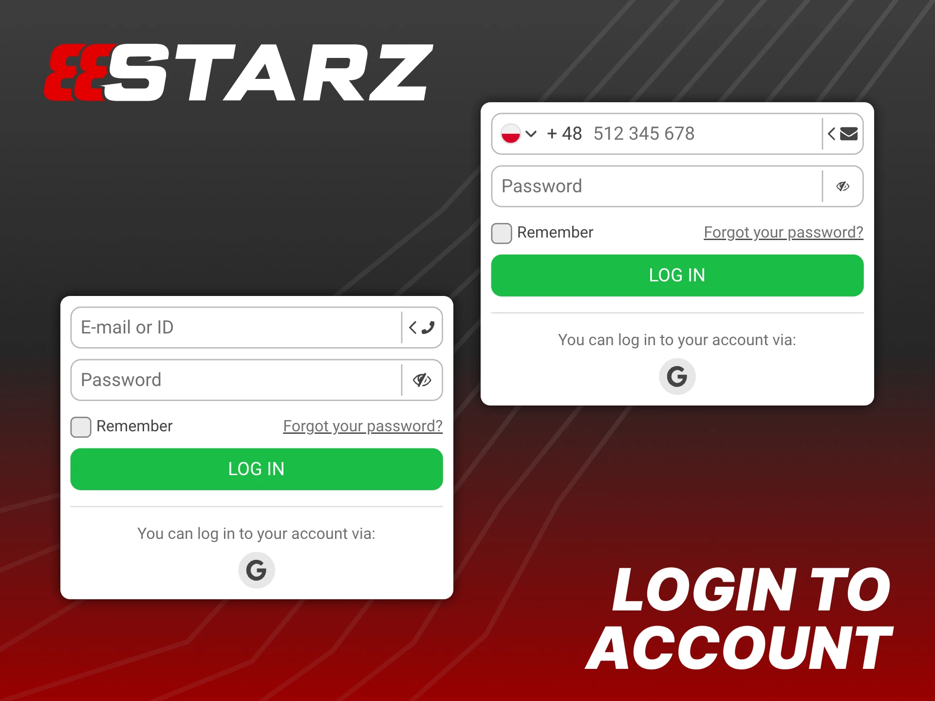 Follow the instructions to perform 888Starz casino login.