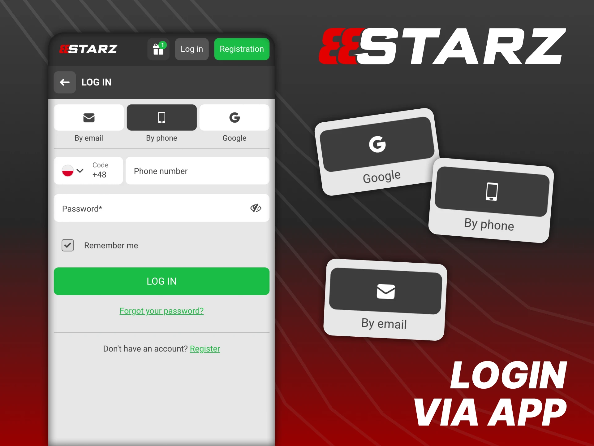 You can get access to your account in 888Starz app.