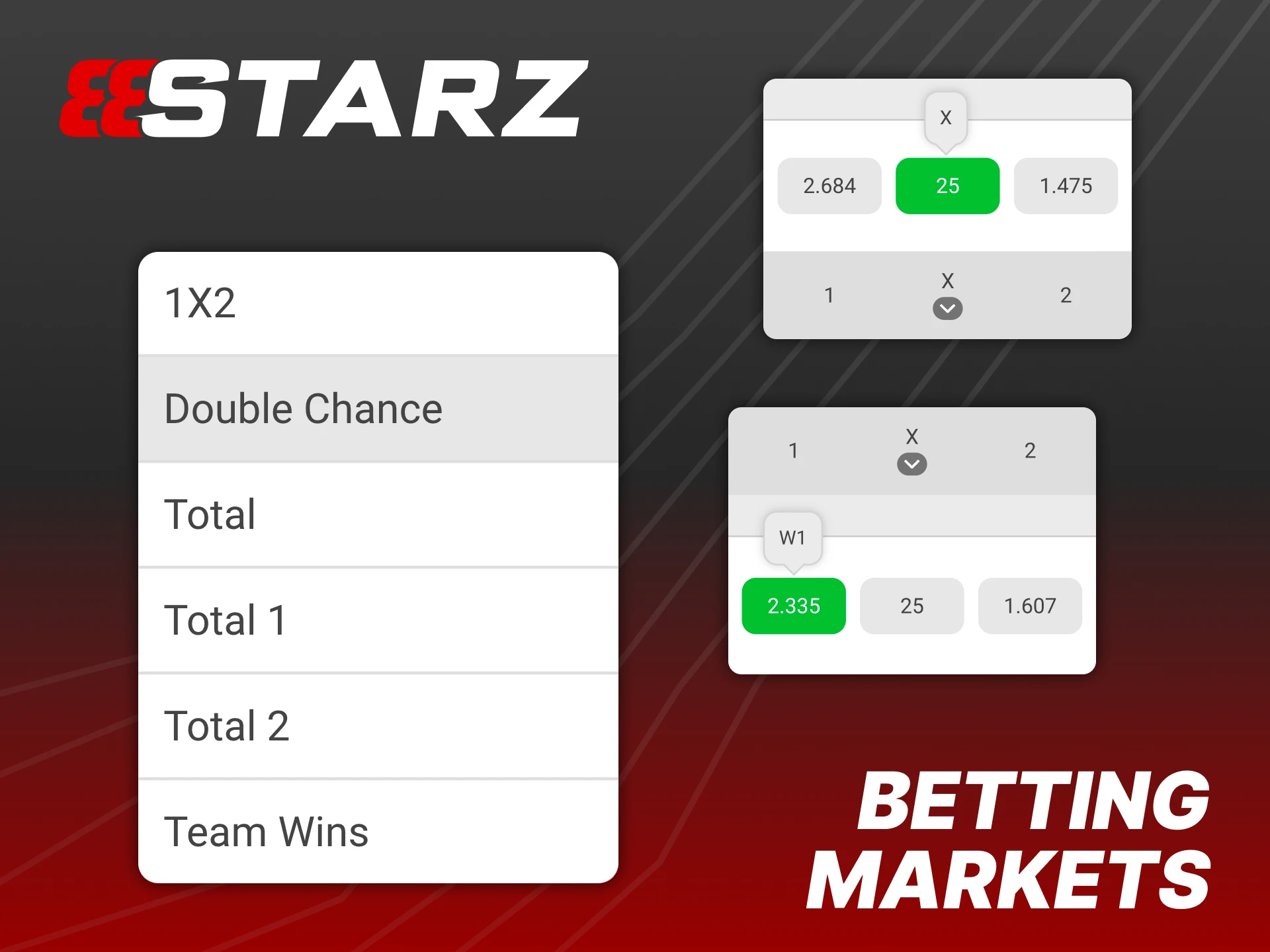 888Starz offers both pre-match and live cricket betting options.