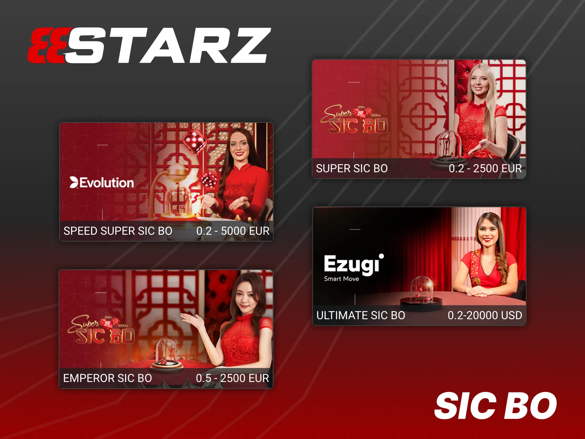 Sic Bo is a dice game at 888Starz official platform.