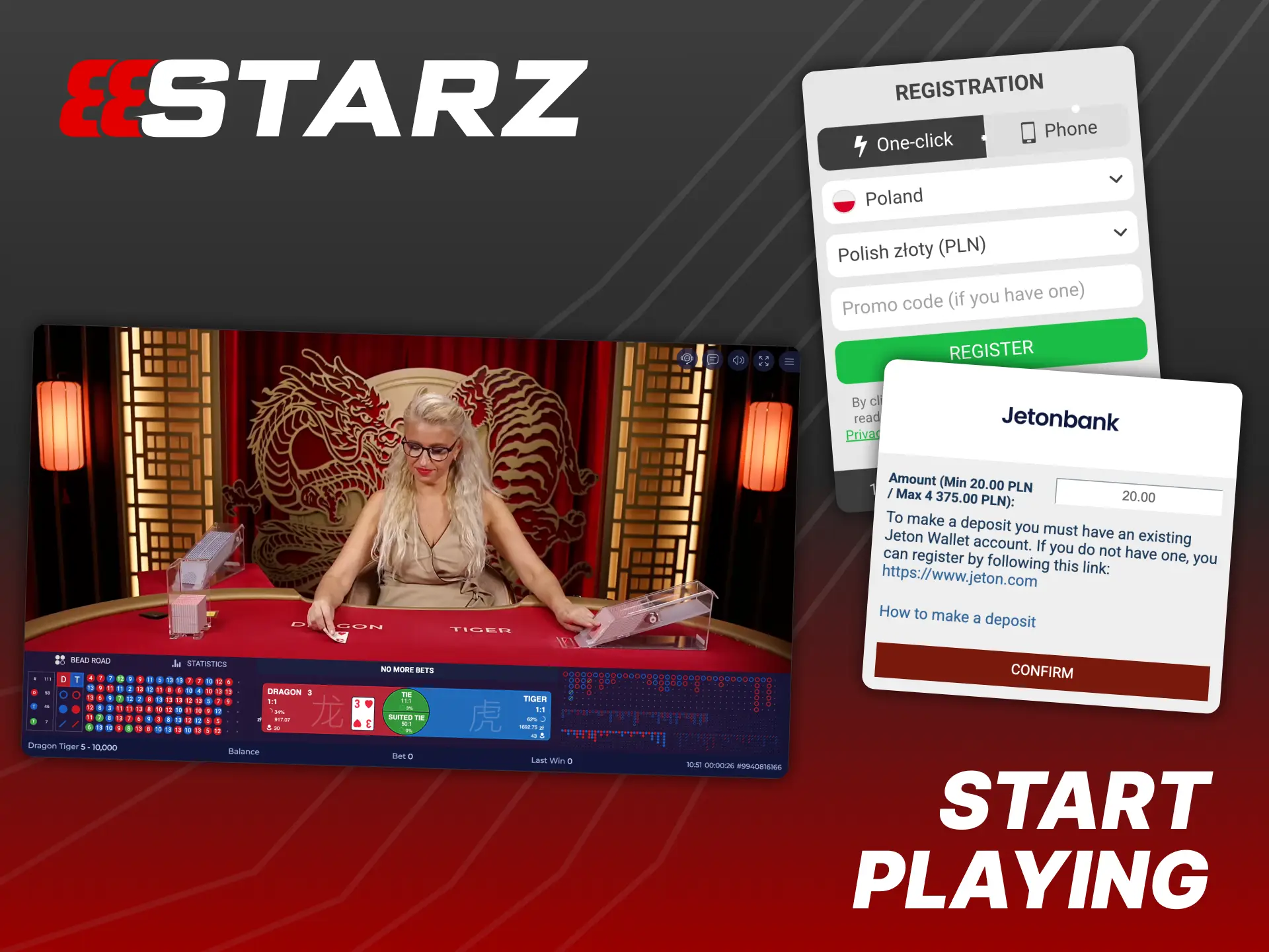 Learn how to start 888Starz live dealer casino quickly.