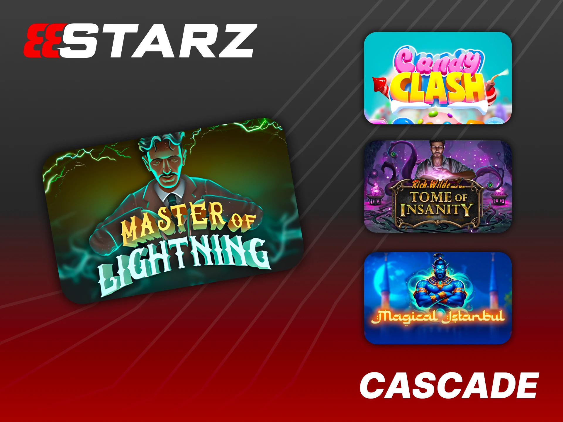 Try Cascade slots, where a single spin can turn into a string of wins at 888Starz.