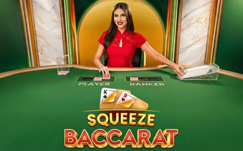 Try classic Squeeze Baccarat game at 888Starz platform.