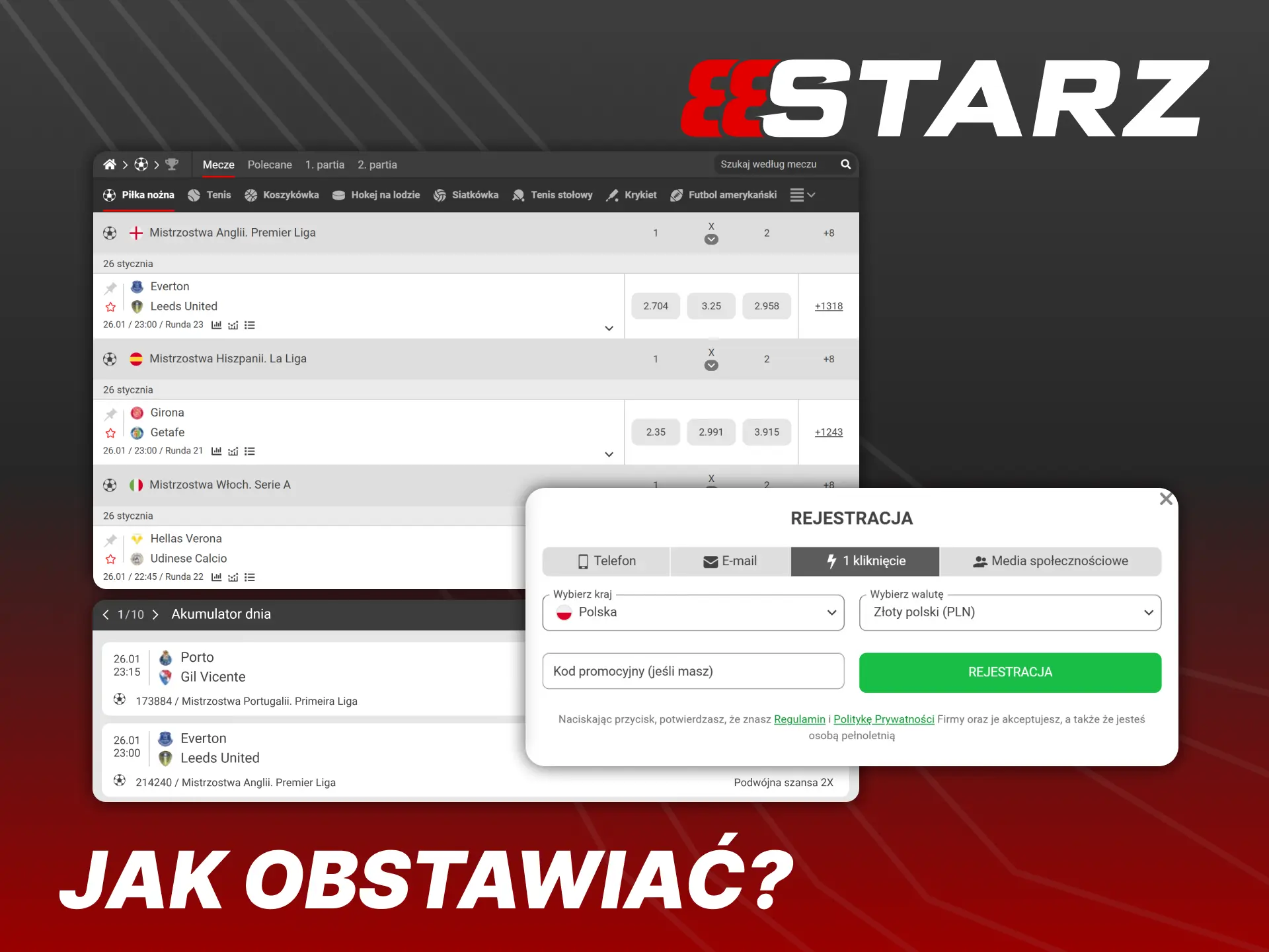 Dowiedz się, jak stawiać zakłady na piłkę nożną w 888Starz.