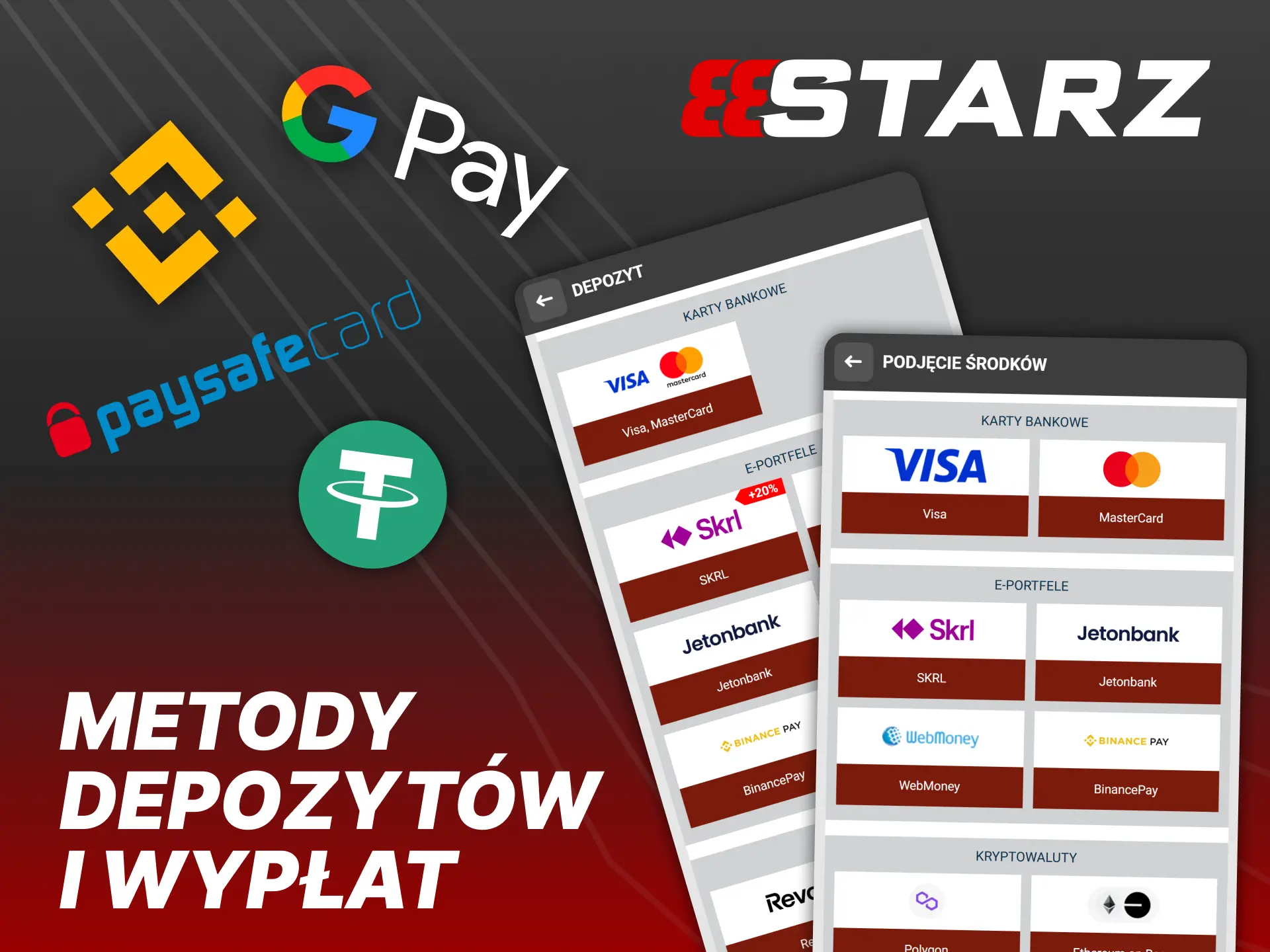 Wpłacaj i wypłacaj łatwo dzięki elastycznym opcjom płatności w 888Starz.