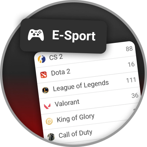 Strona 888Starz obejmuje szeroką gamę wydarzeń e-sportowych.