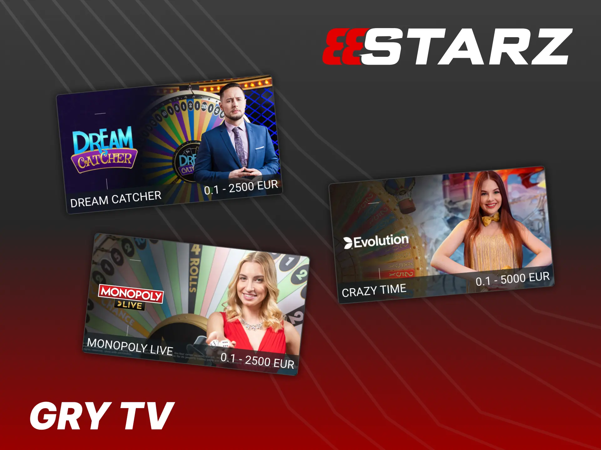 Zacznij grać w gry telewizyjne w 888Starz i zdobywaj duże wygrane.