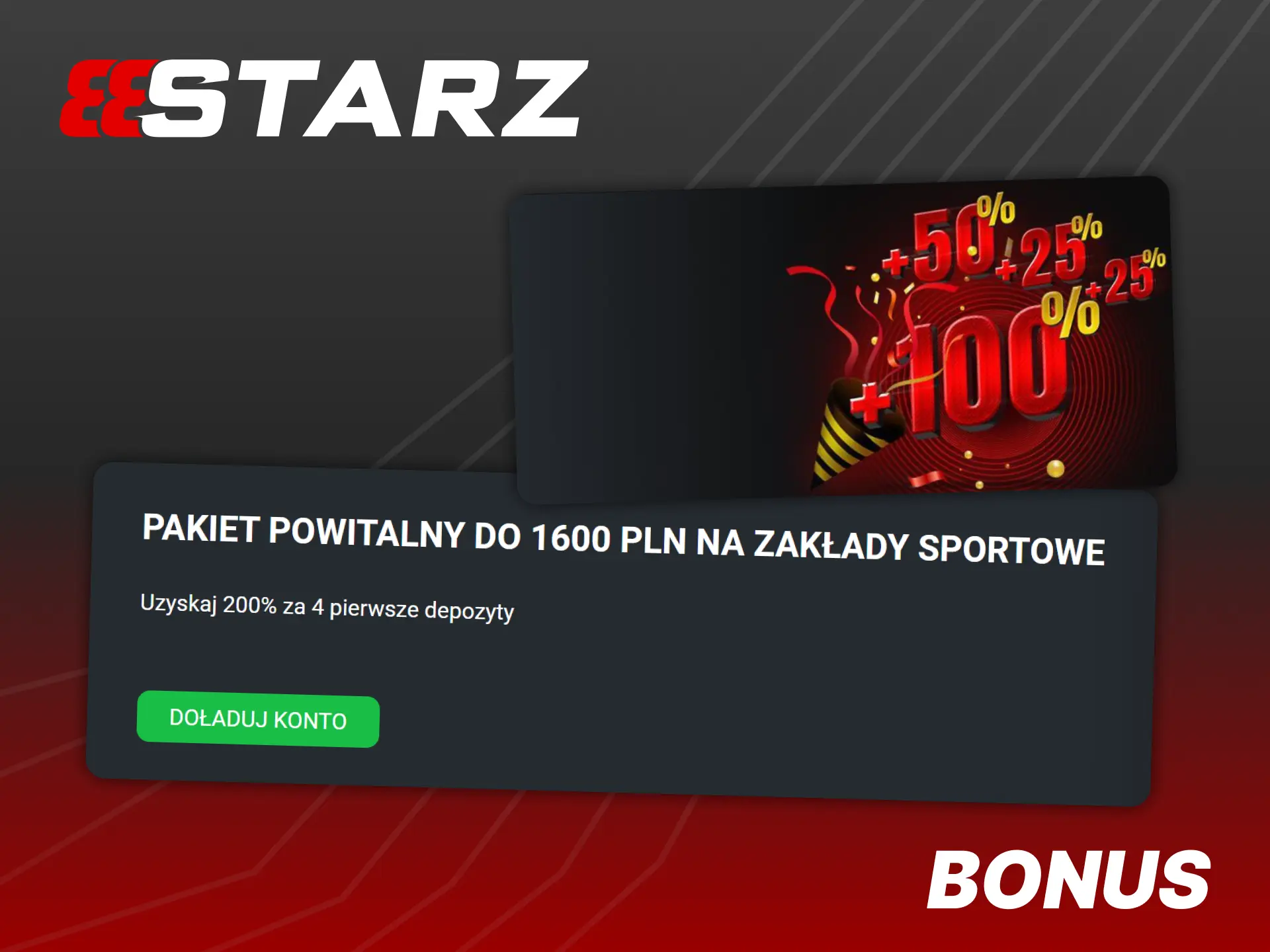 Skorzystaj z bonusu od pierwszego depozytu w 888Starz.