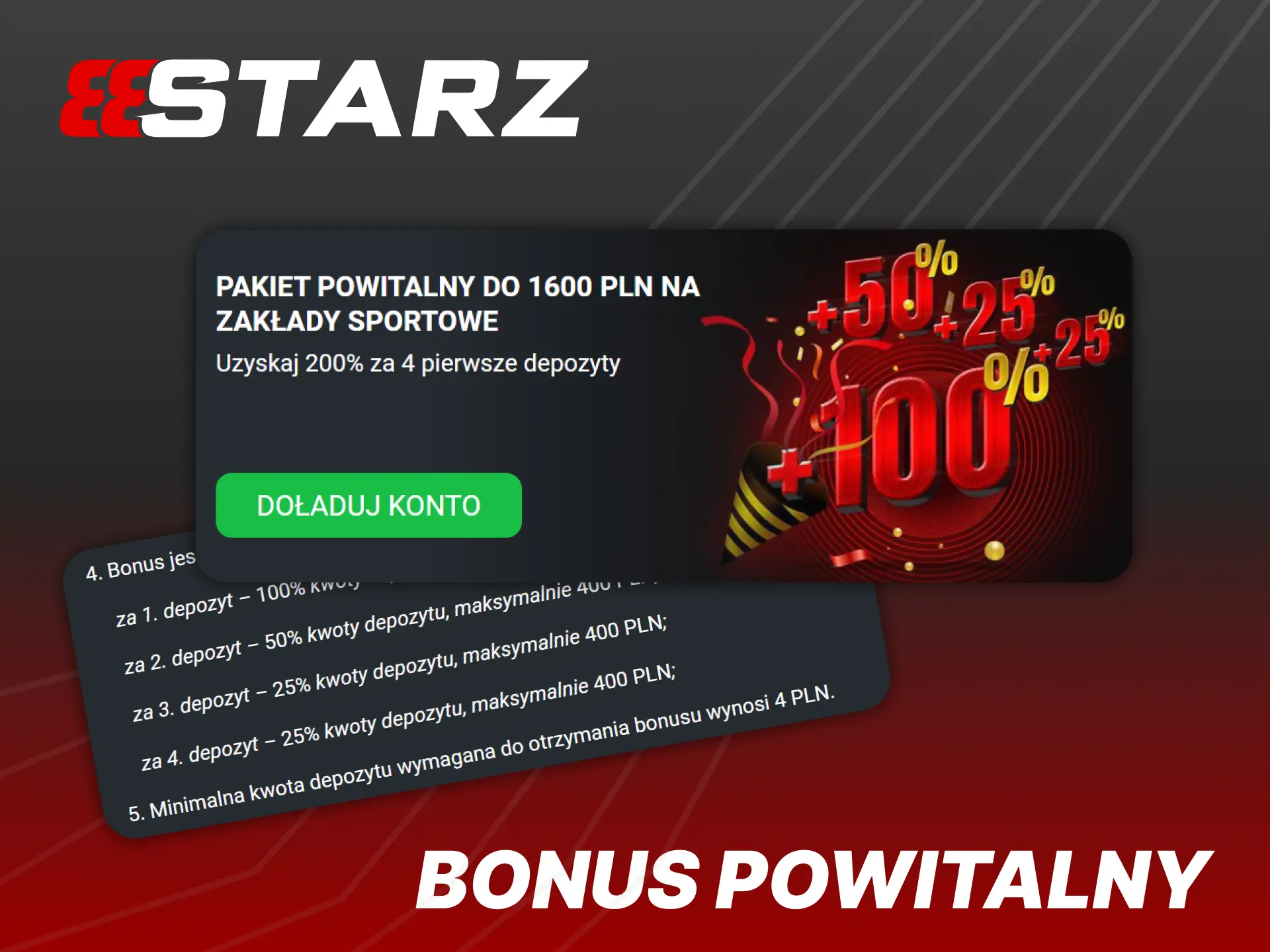 Zwiększ swoje środki na zakłady dzięki bonusowi powitalnemu 888Starz.