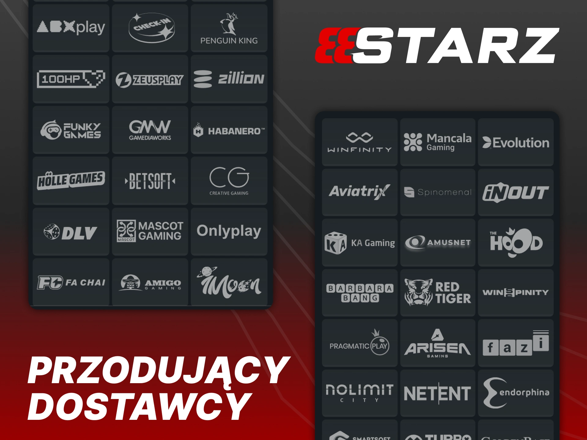 Wybieraj spośród tysięcy gier od najlepszych dostawców oprogramowania, takich jak NetEnt, Pragmatic Play czy Evolution w 888Starz.