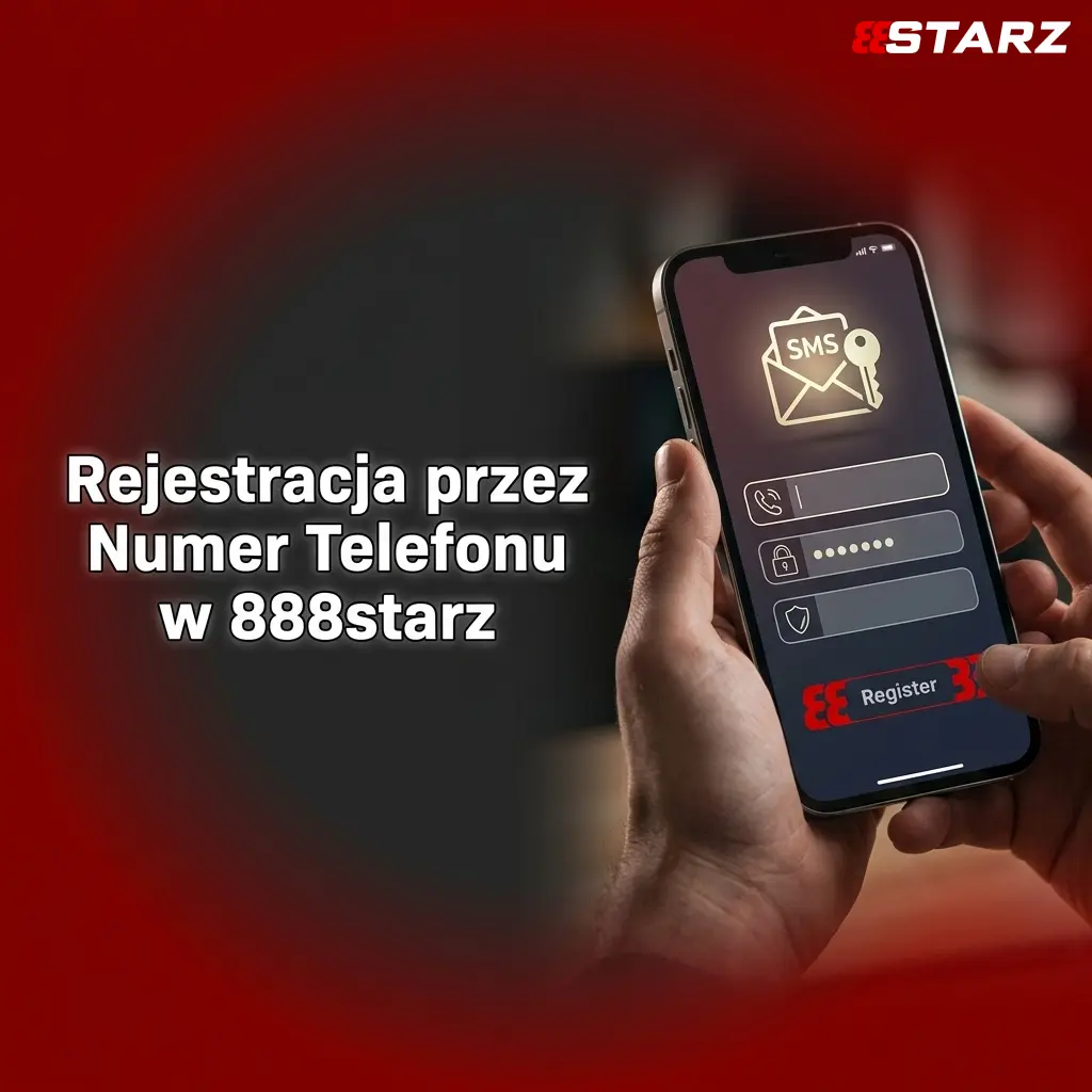Rejestracja w 888starz przez numer telefonu – weryfikacja SMS, formularz konta, kod +48